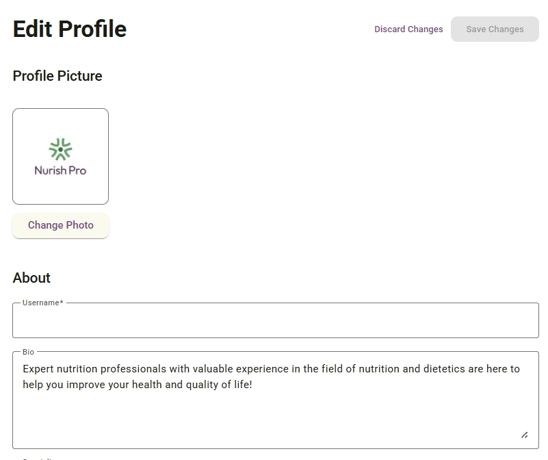Navigate to Profile screenshot